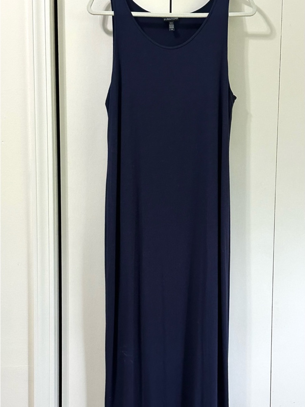 Eileen Fisher Deep Navy Sleeveless Maxi Dress